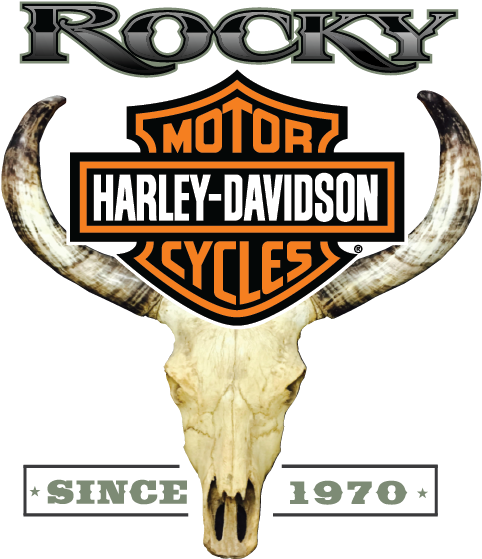 Rocky Harley Davidson Logowith Skulland Horns PNG image