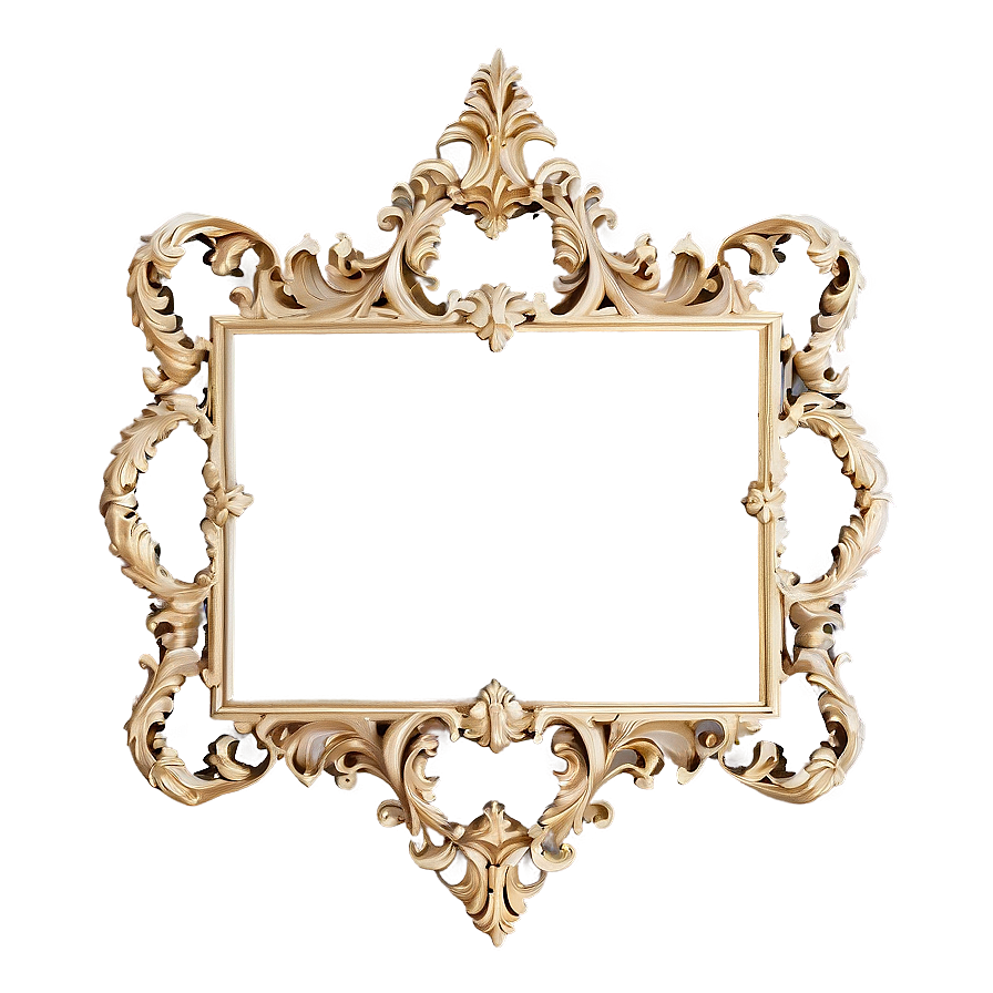 Rococo Ornate Frame Png Gvh PNG image