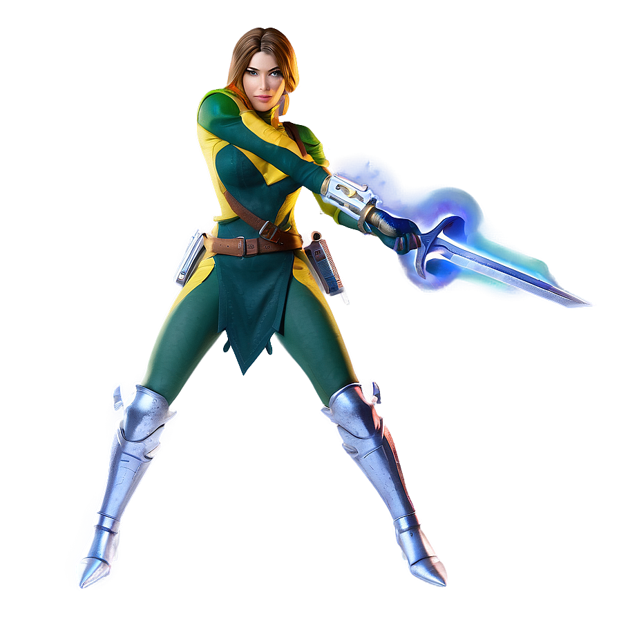 Rogue In Battle Pose Png 06242024 PNG image