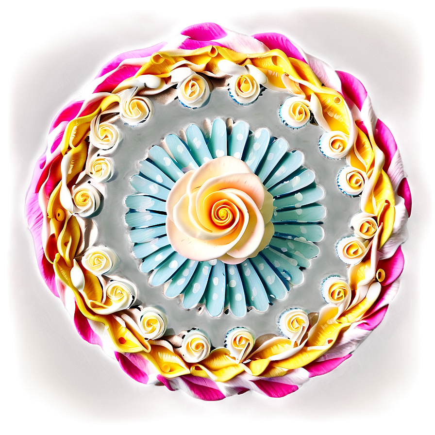 Rolled Flower Cake Topper Png Wfq PNG image