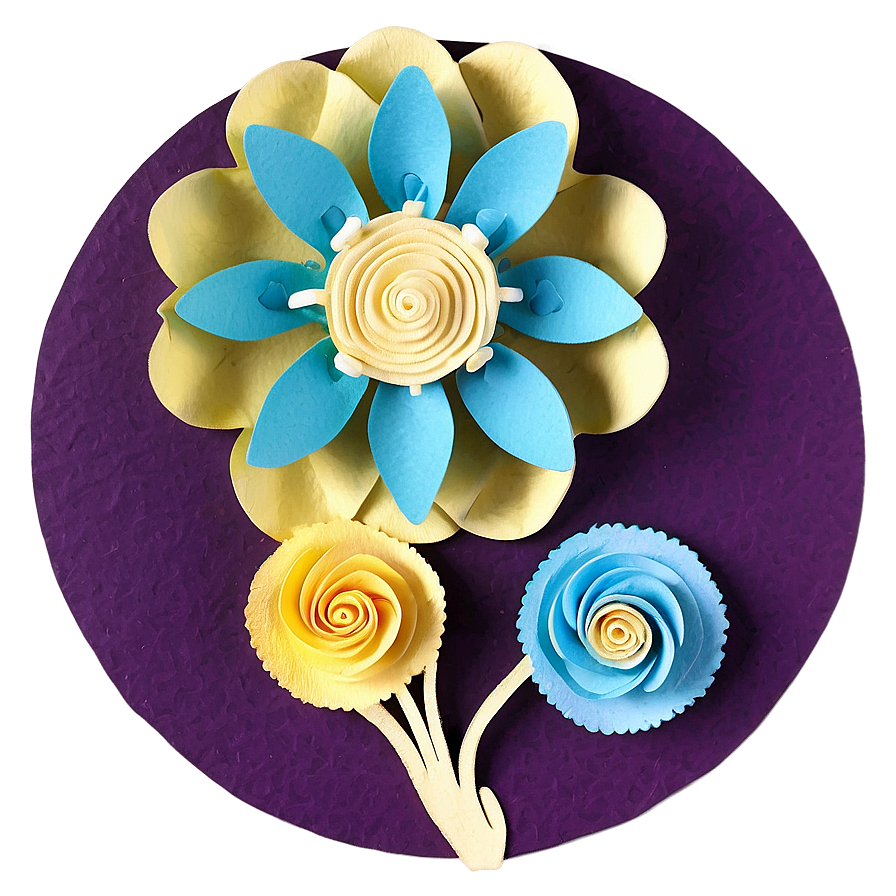 Rolled Flower Greeting Card Accent Png 88 PNG image