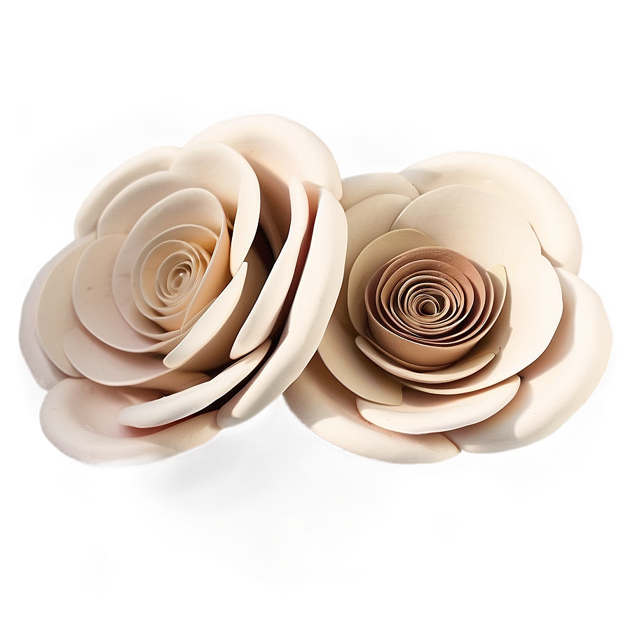 Rolled Flower Wedding Decor Png 06282024 PNG image