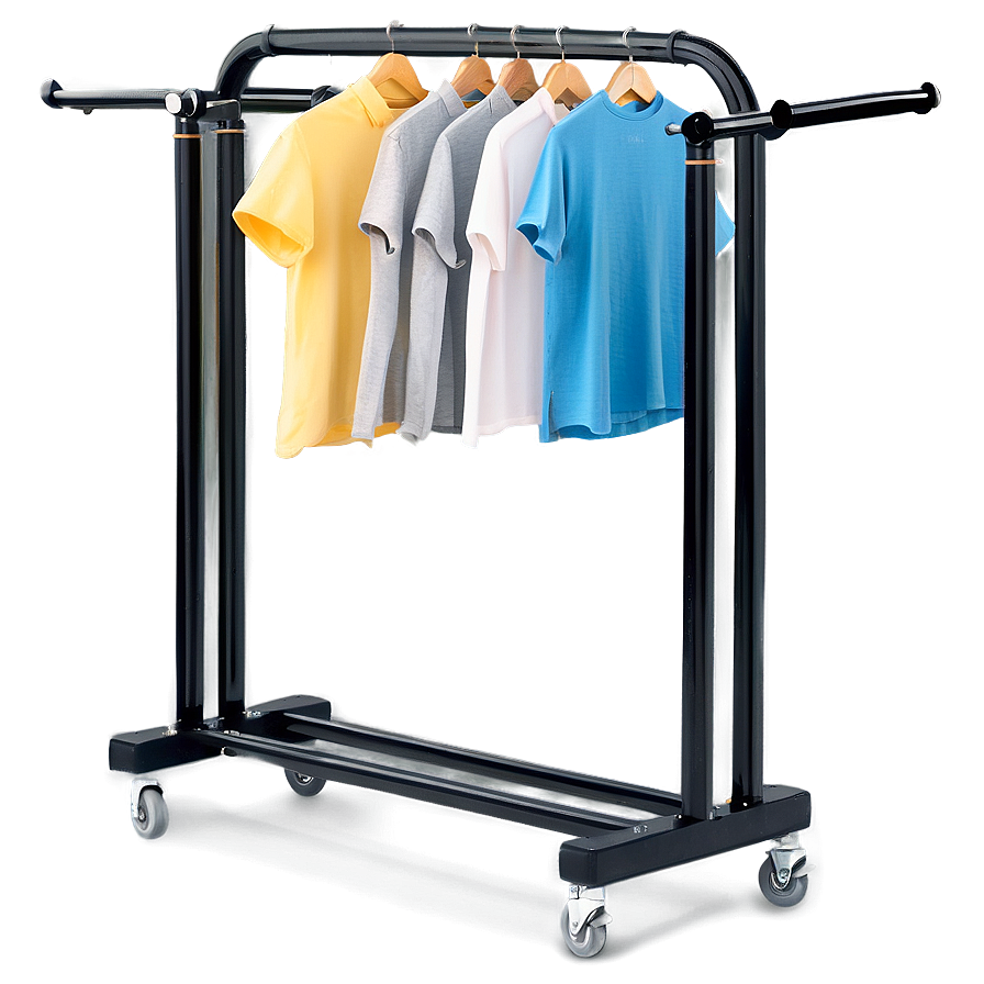 Rolling Clothes Rack Png 06272024 PNG image