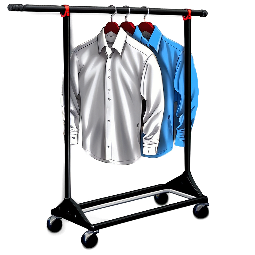 Rolling Clothes Rack Png Ibl PNG image