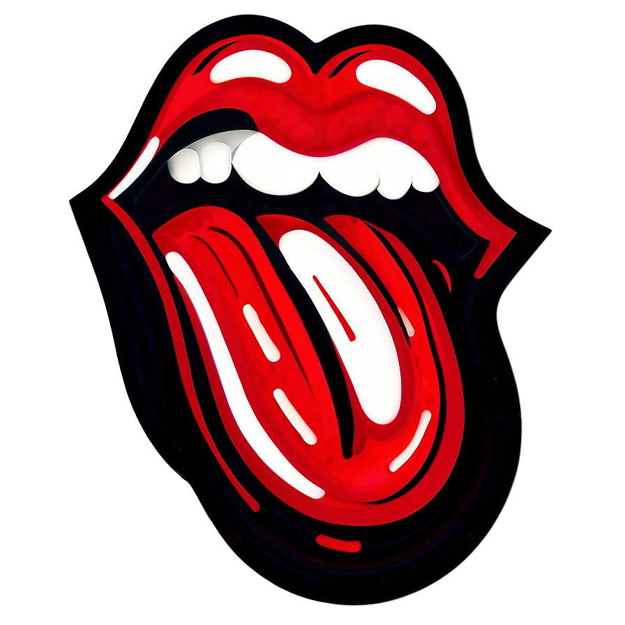 Rolling Stones Band Logo Tongue Png 06292024 PNG image