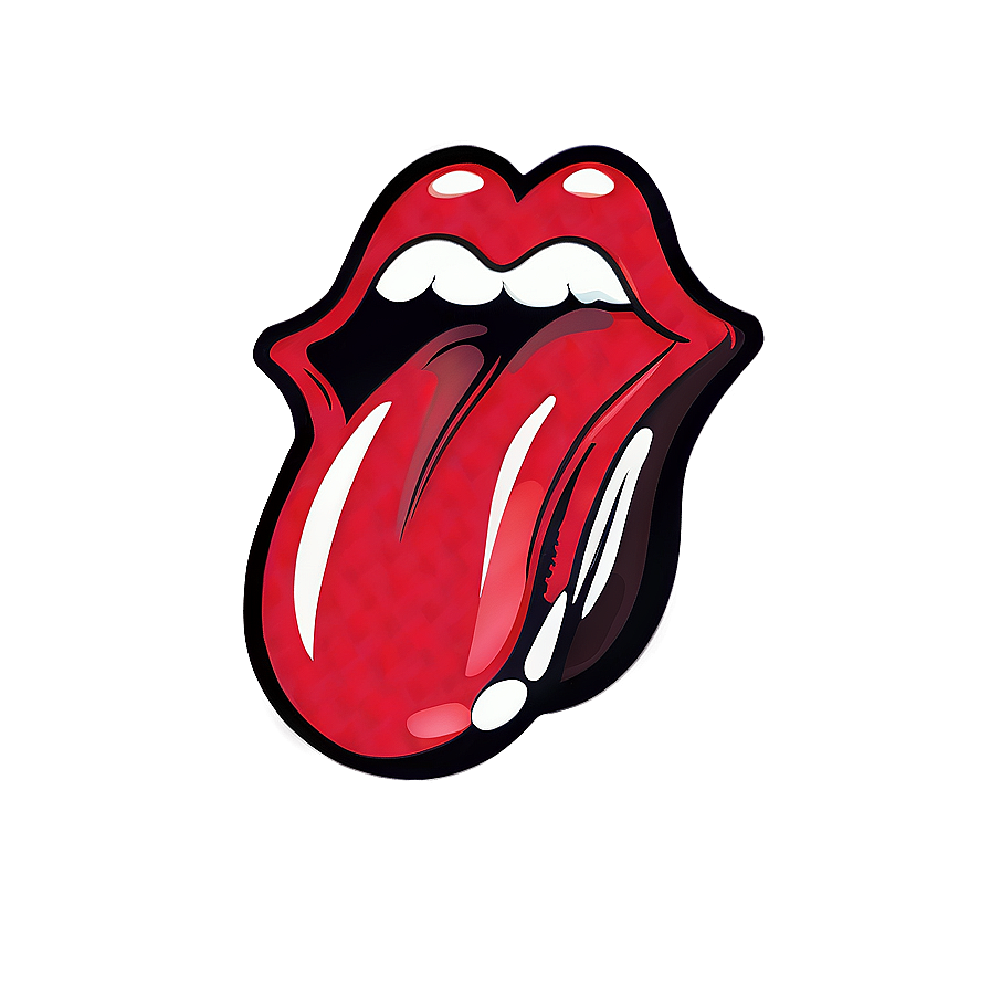 Rolling Stones Tongue Fan Art Png Sqk PNG image