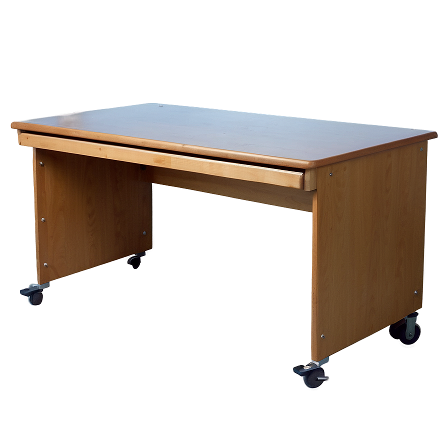 Rolling Student Desk Png 06212024 PNG image