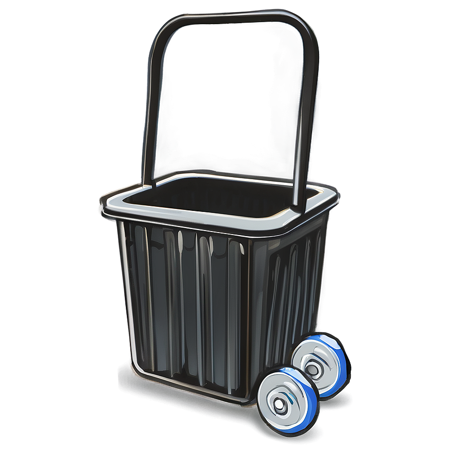 Rolling Trash Bin Outline Png Rcw2 PNG image