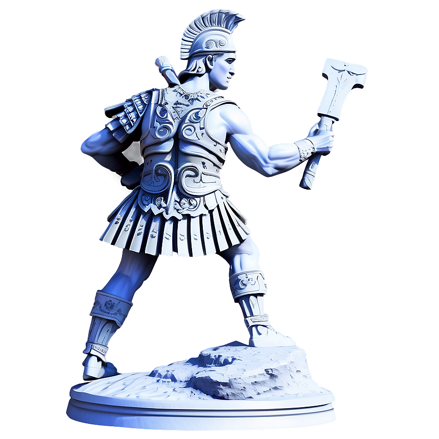 Roman Warrior Sculpture Png 42 PNG image