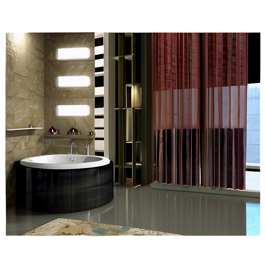 Romantic Bathroom Settings Png 05242024 PNG image