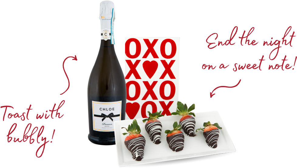 Romantic Chocolate Covered Strawberriesand Champagne PNG image