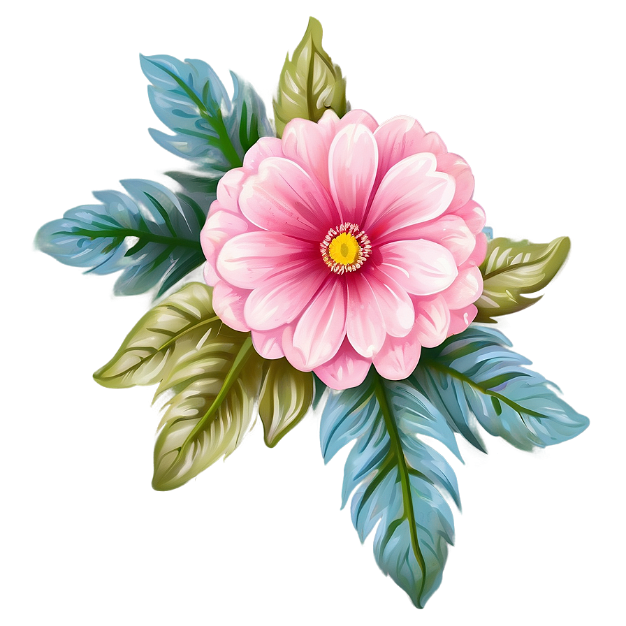 Romantic Corner Flower Clipart Png 06272024 PNG image