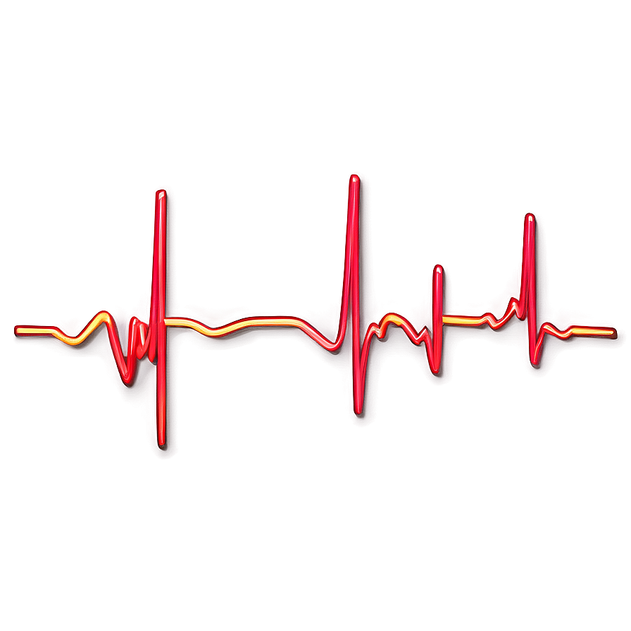 Romantic Heartbeat Line Png Trw PNG image