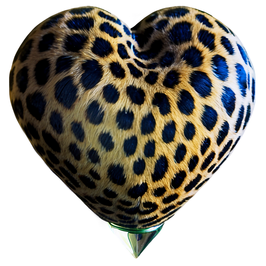 Romantic Leopard Heart Image Png 06282024 PNG image