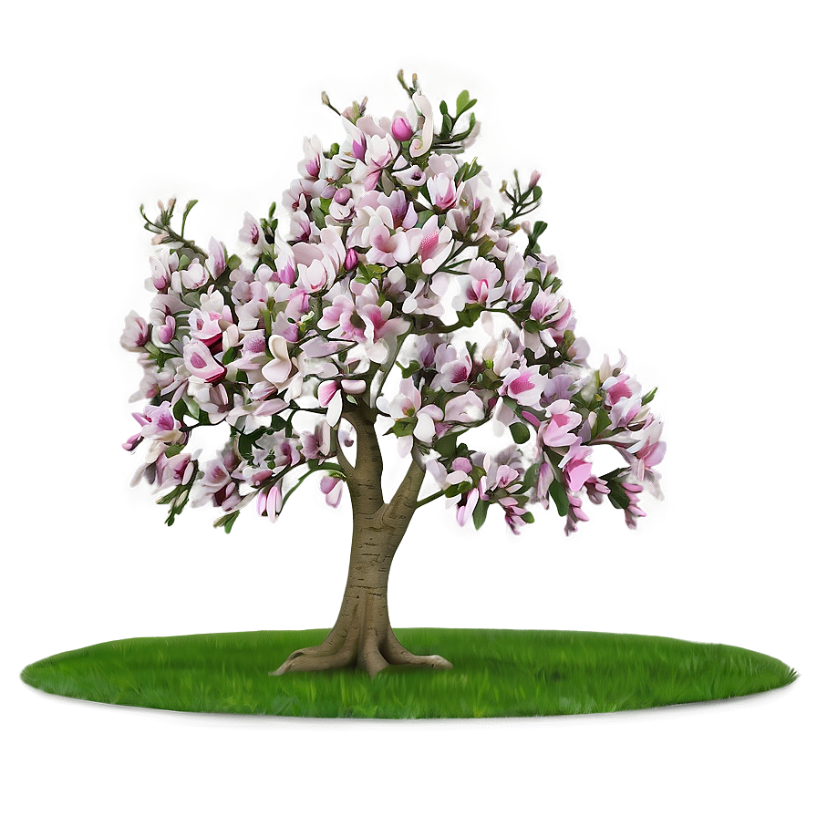 Romantic Magnolia Tree Scene Png 06212024 PNG image