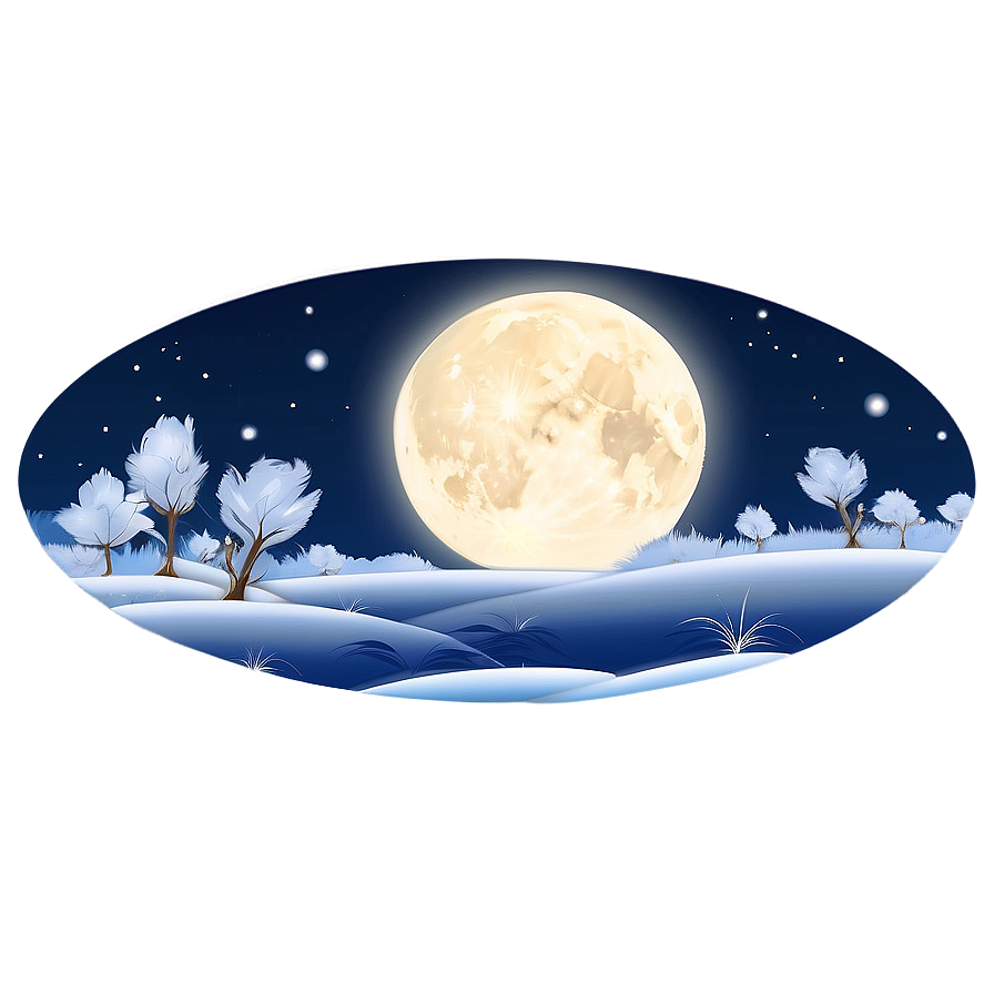 Romantic Moonlight Scene Png 06132024 PNG image