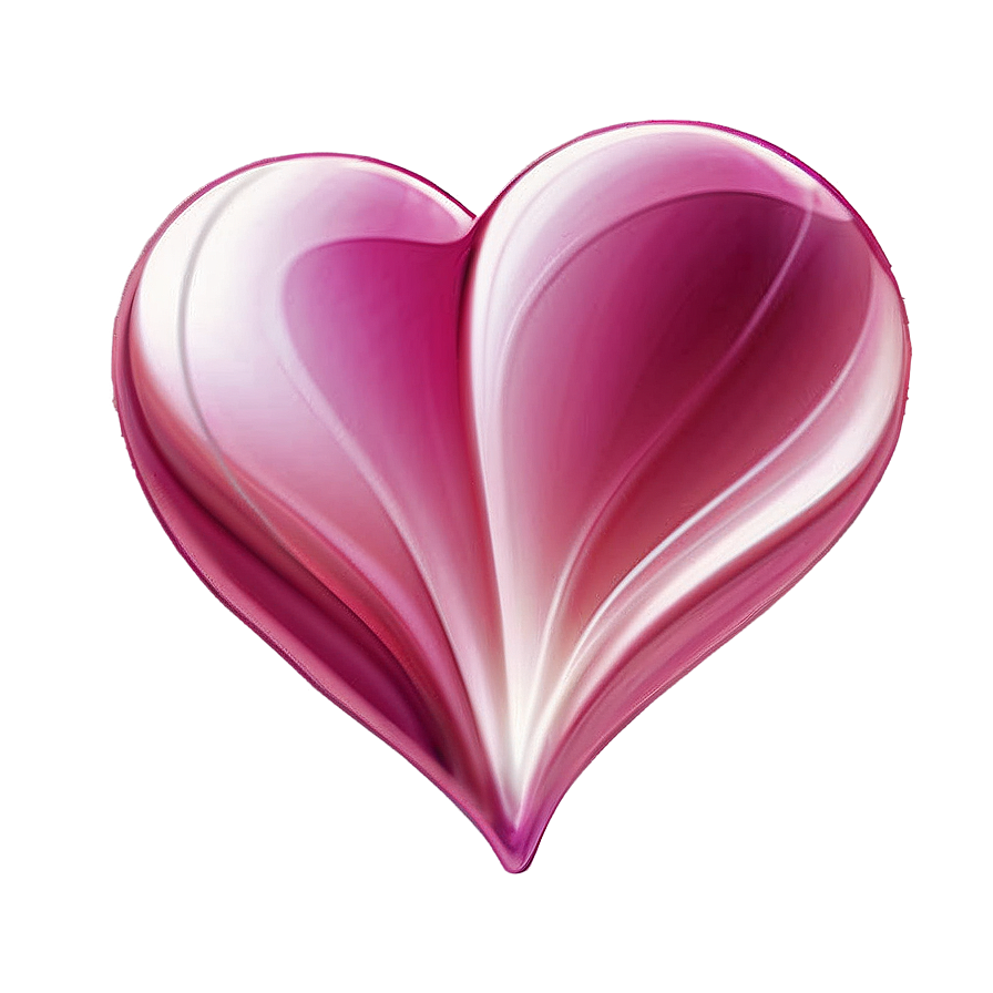 Romantic Pink Heart Png 05232024 PNG image