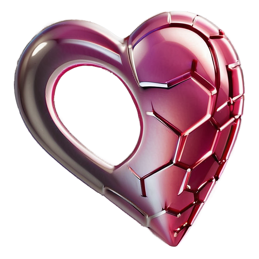 Romantic Pink Heart Png 05232024 PNG image