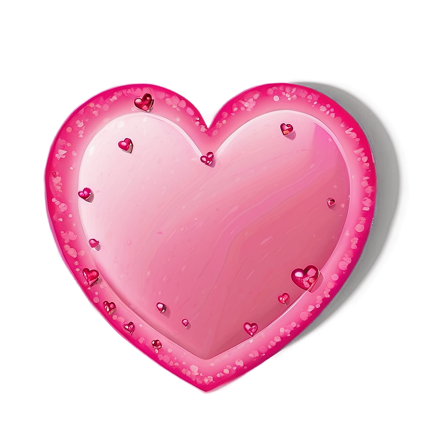 Romantic Pink Heart Png 79 PNG image