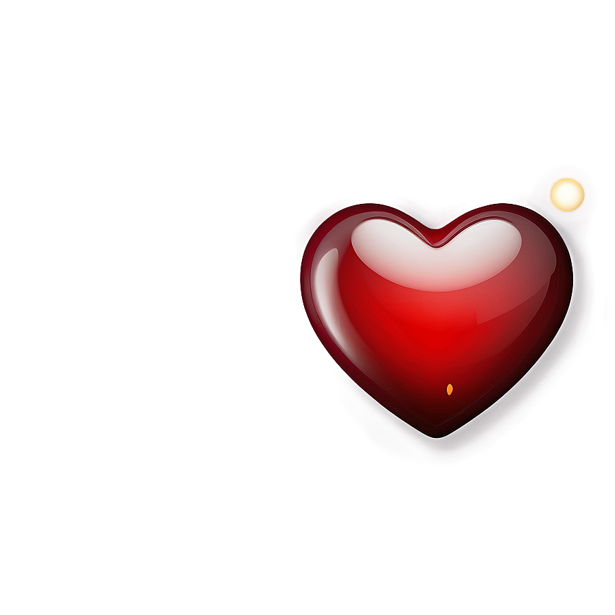 Romantic Red Heart Emoji Png 06262024 PNG image