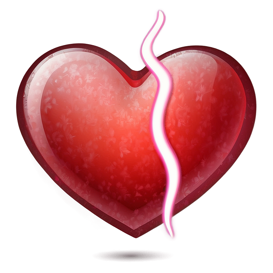 Romantic Red Heart Emoji Png Gil PNG image