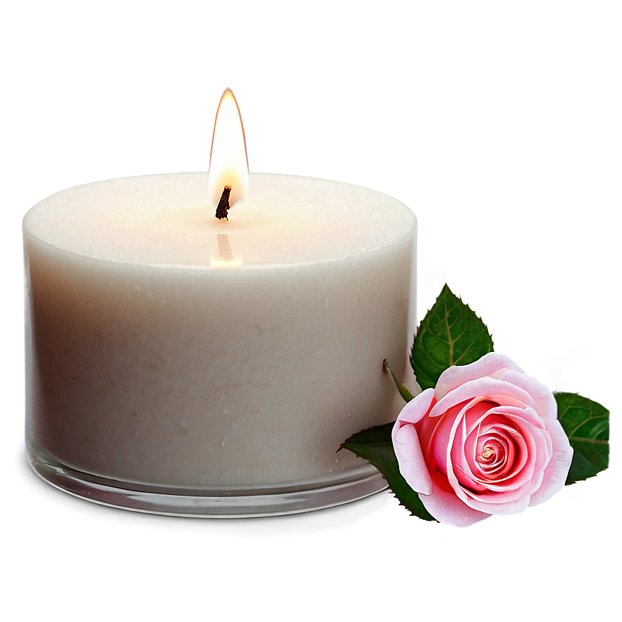 Romantic Rose Candle Png 60 PNG image