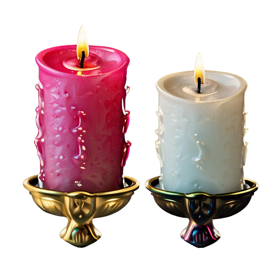 Romantic Rose Candle Png Exp PNG image