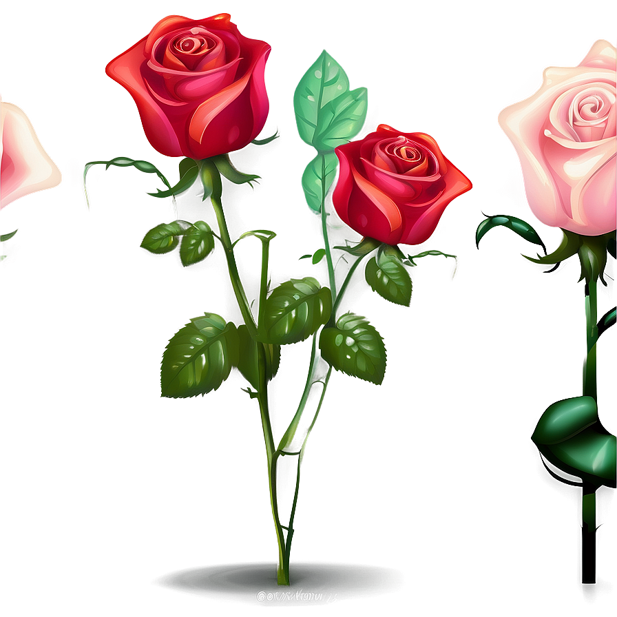 Romantic Rose Clipart Png Rww30 PNG image