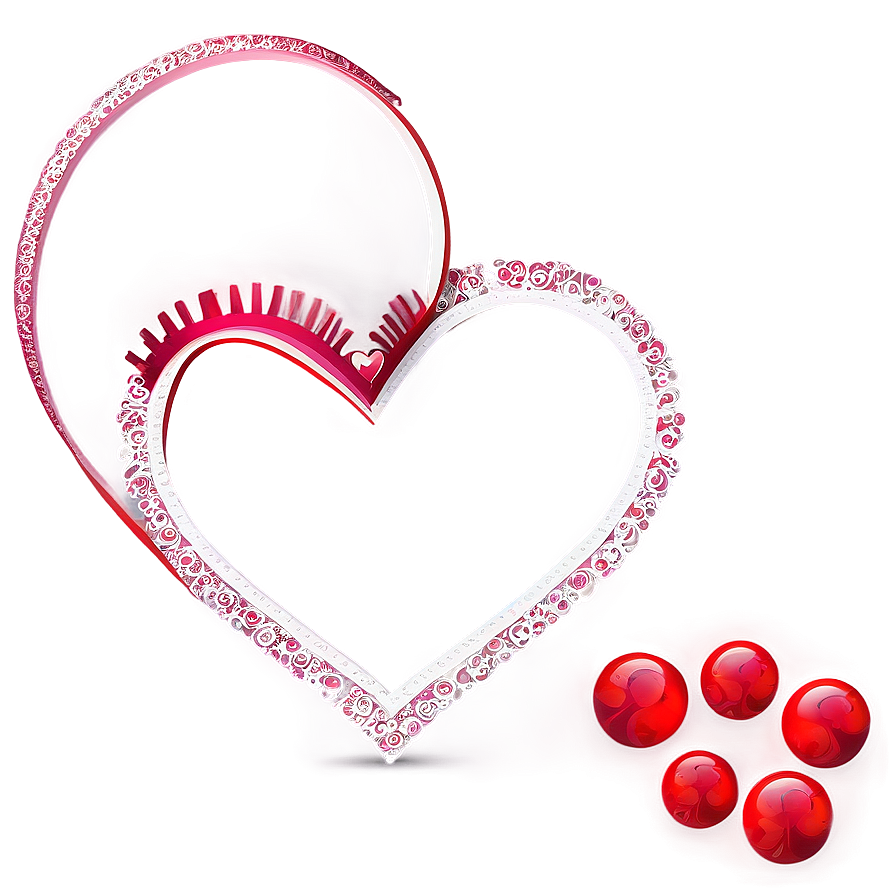 Romantic Valentine Heart Png 06262024 PNG image