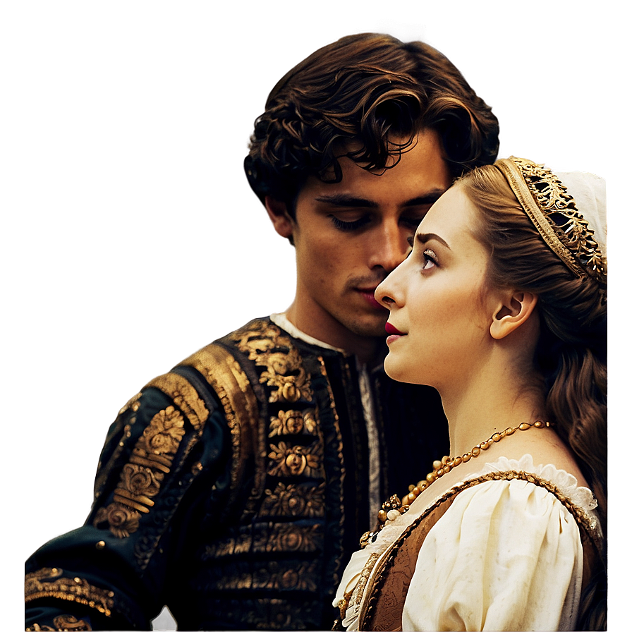 Romeo And Juliet Vintage Art Png 06112024 PNG image