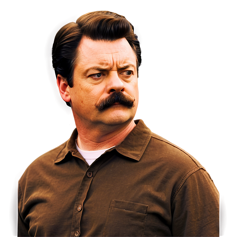 Ron Swanson A PNG image