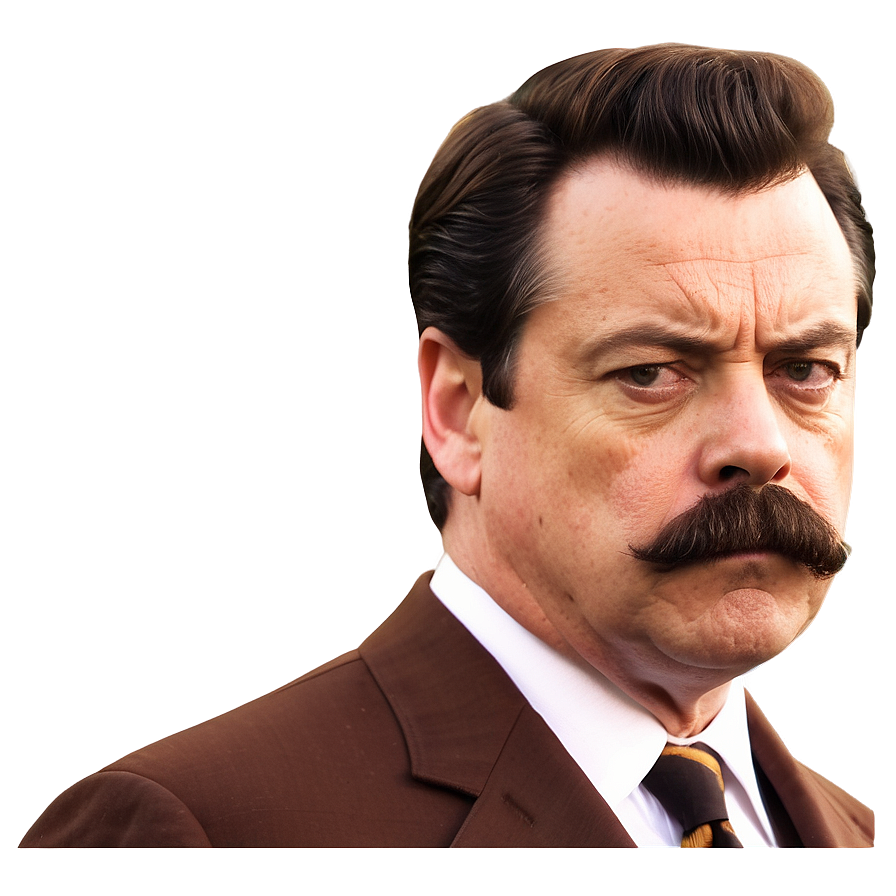 Ron Swanson Silhouette Png Ljj PNG image