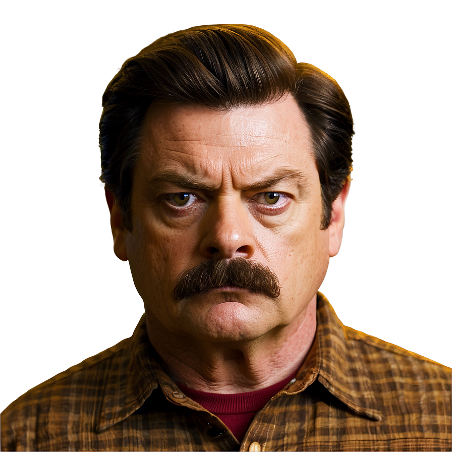 Ron Swanson Stare Png 80 PNG image