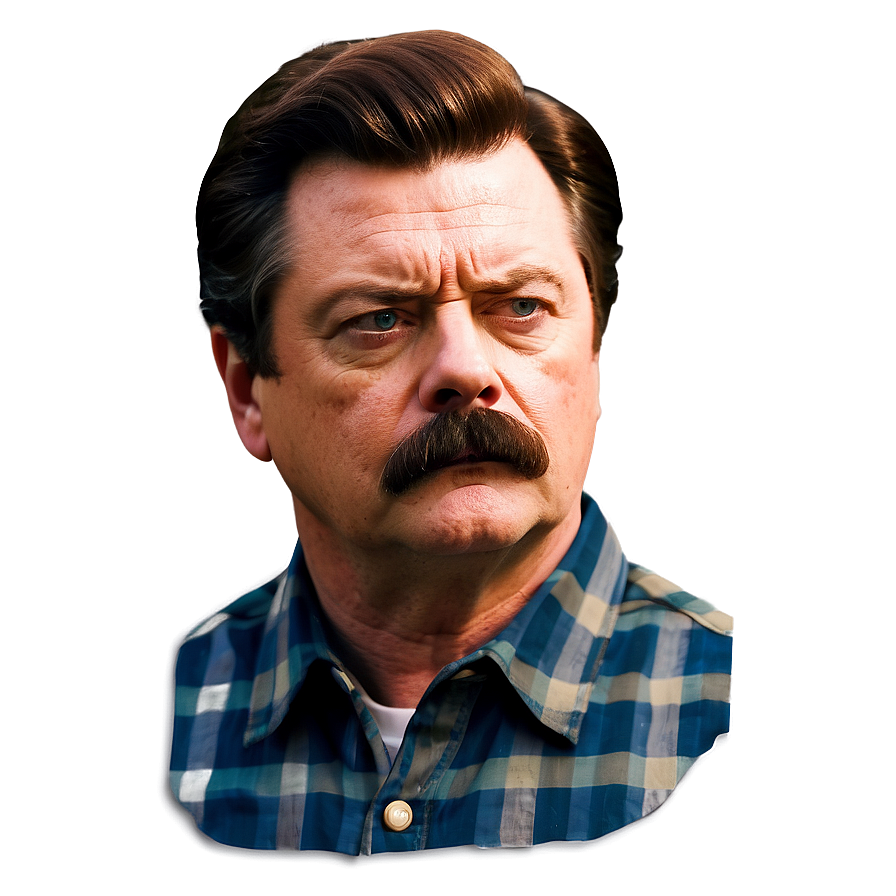 Ron Swanson Sticker Png 43 PNG image