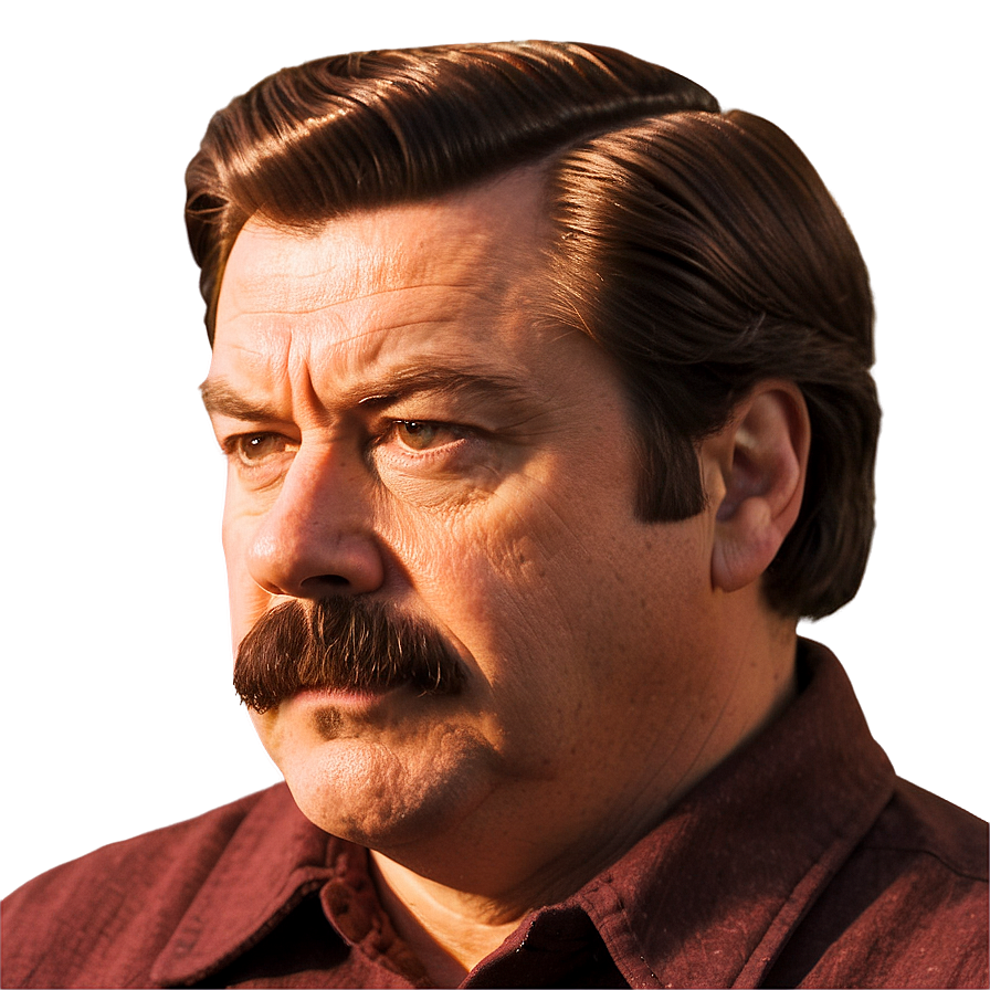 Ron Swanson Woodworking Png 06242024 PNG image