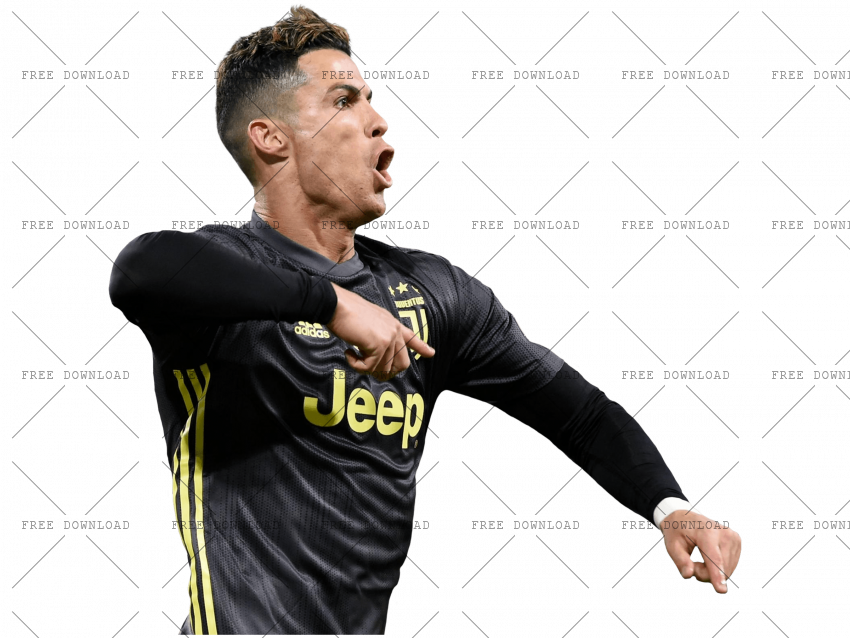 Ronaldo Celebration Juventus Kit PNG image