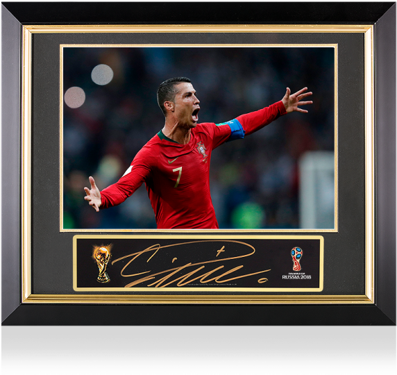 Ronaldo Portugal Celebration Framed PNG image