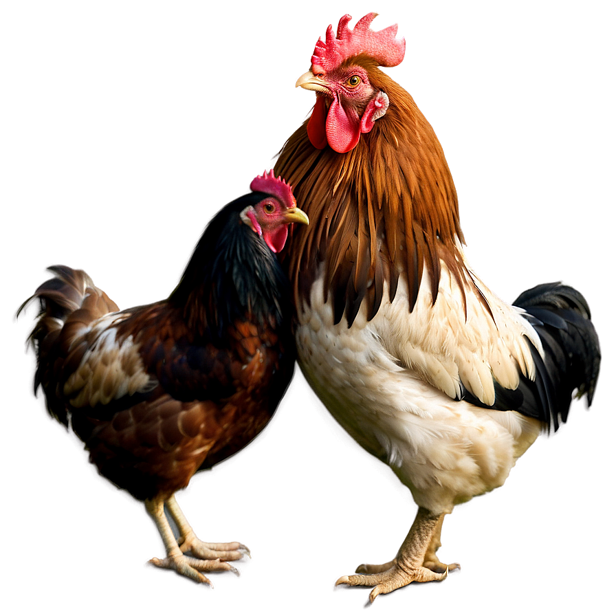 Rooster And Hen Love Png Fqj88 PNG image