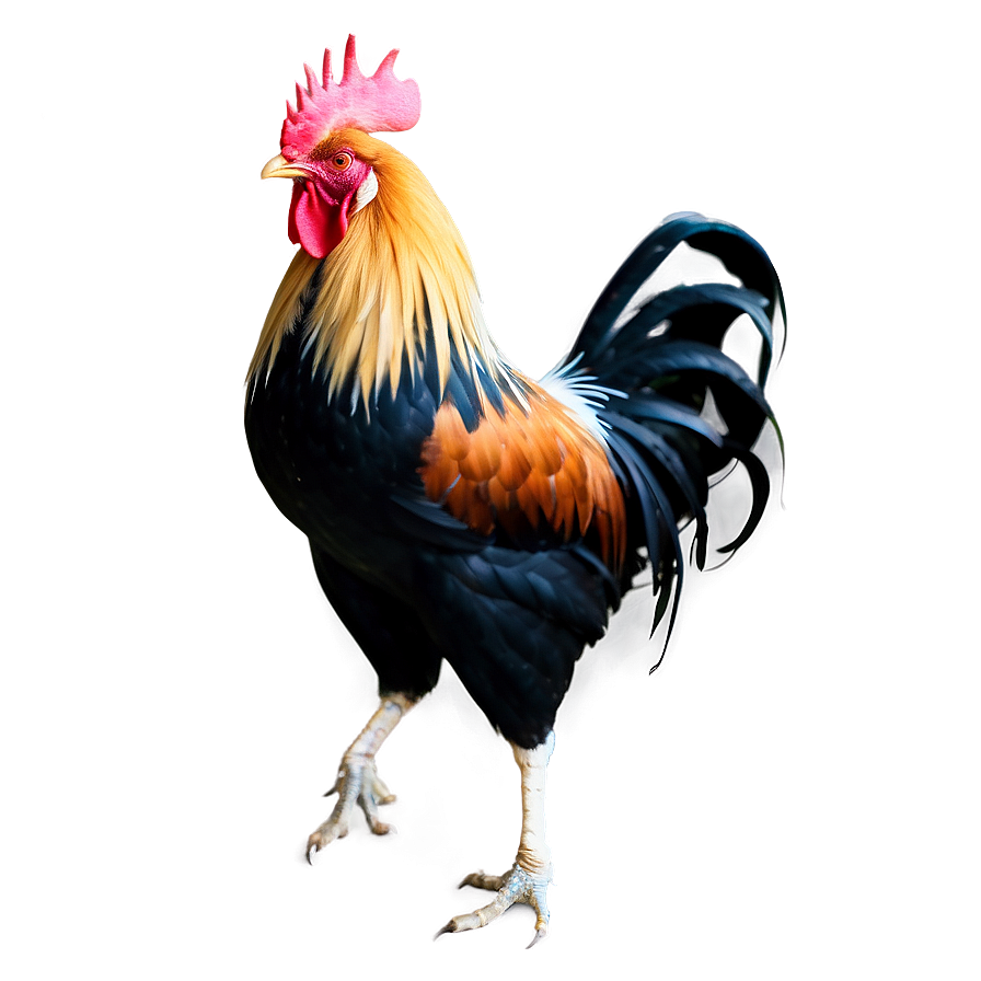 Rooster In Sunrise Scene Png 1 PNG image