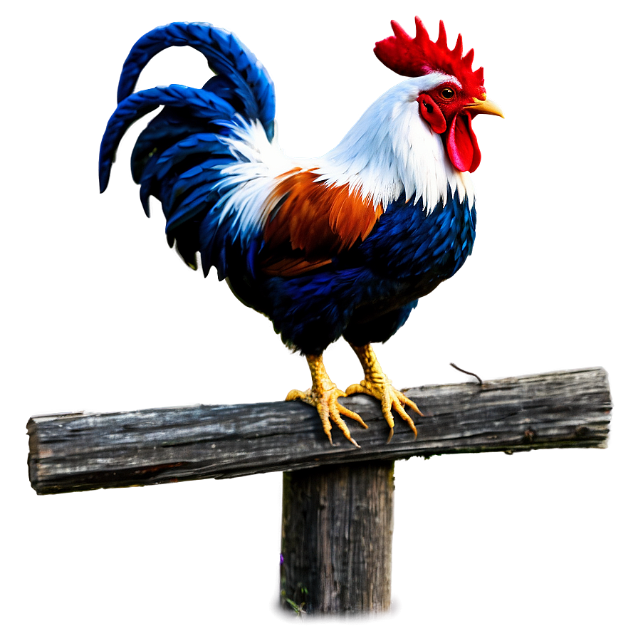 Rooster On Fence Post Png Ikl33 PNG image