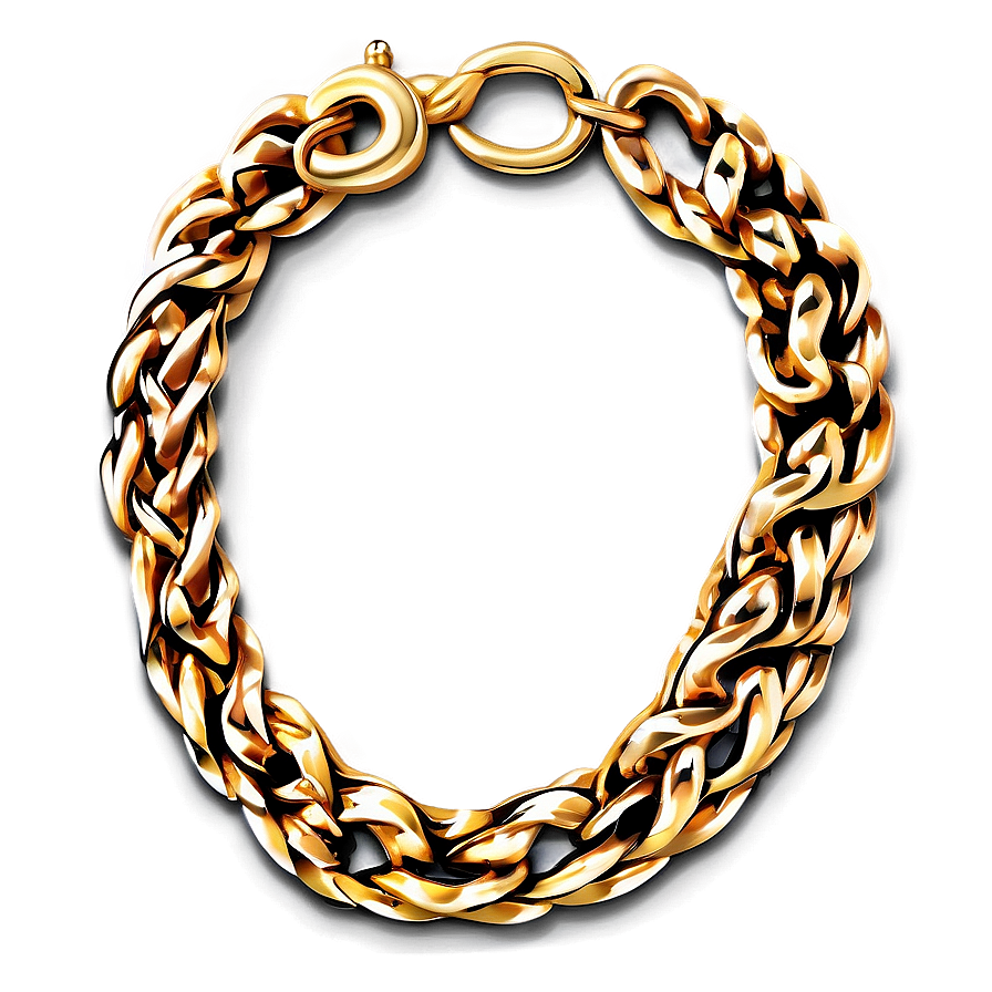 Rope Chain Gold Bracelet Png 47 PNG image