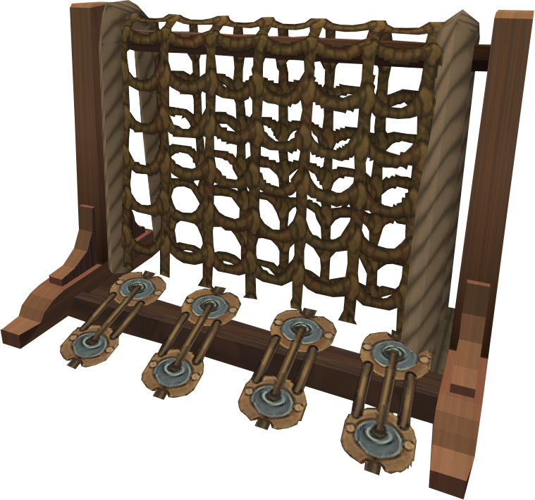 Rope Climbing Obstacle3 D Model PNG image