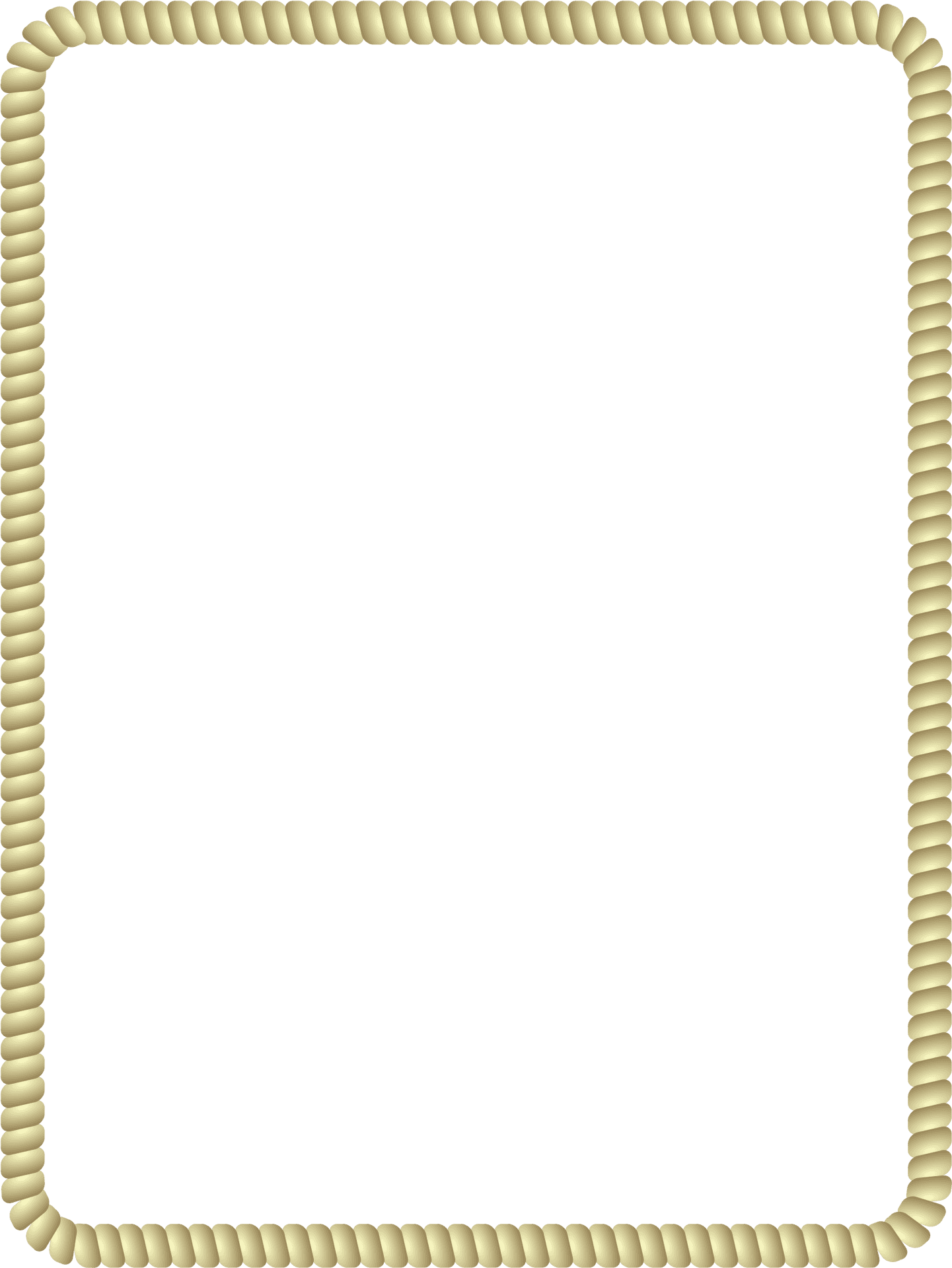 Rope Style Border Frame PNG image