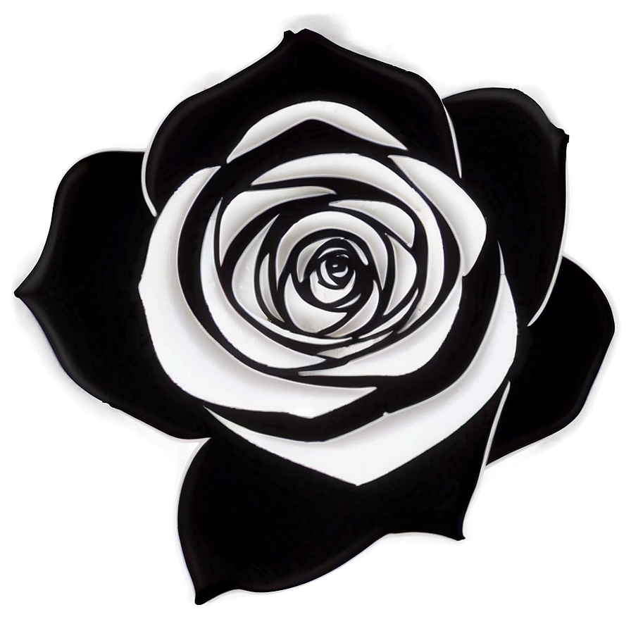 Rose Black And White Png 86 PNG image