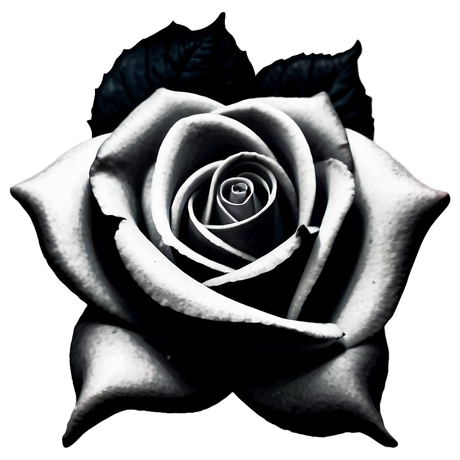 Rose Black And White Tattoo Design Png 61 PNG image