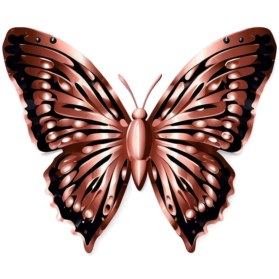 Rose Gold Butterfly Icon Png Mpm51 PNG image