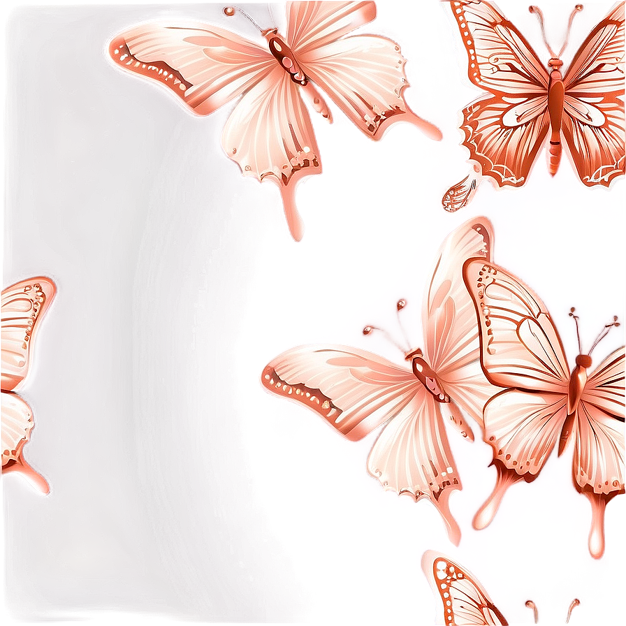 Rose Gold Butterfly Wallpaper Png Adp PNG image