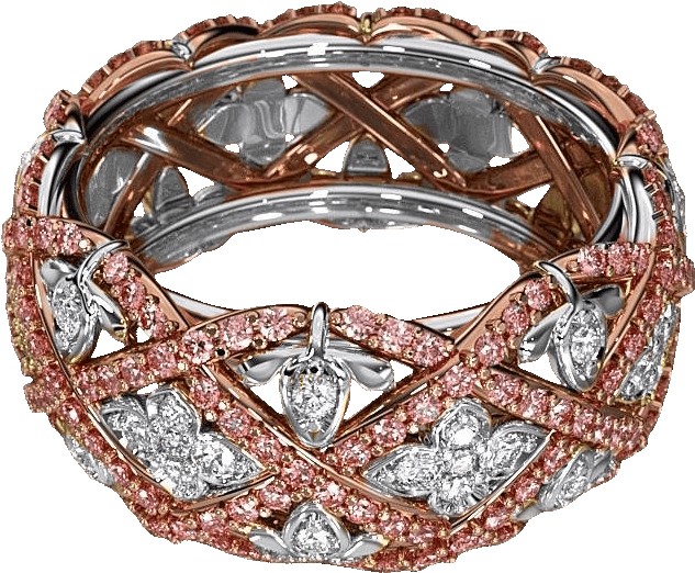Rose Gold Diamond Bracelet PNG image