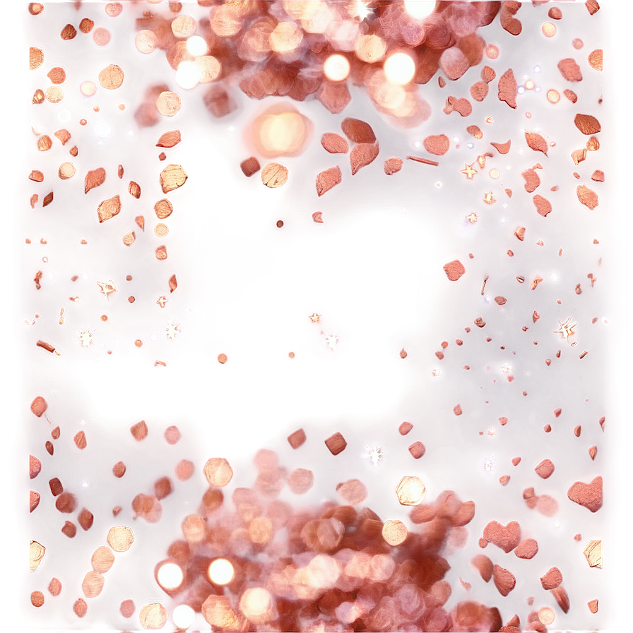 Rose Gold Glitter Bokeh Effect Png Fqw16 PNG image