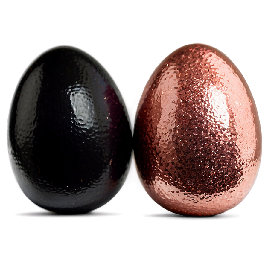 Rose Gold Glitter Easter Eggs Png 06252024 PNG image